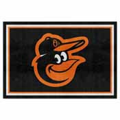 MLB - Baltimore Orioles Cartoon Bird Rug 5'x8', 15179