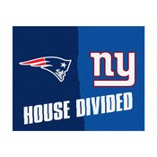 NFL - New England Patriots - New York Giants House Divided Rugs 33.75"x42.5", 15557
