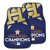 Houston Astros 2017 MLB World Series Champions Front Carpet Car Mat Set - 2 Pieces, 15589