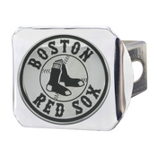 MLB - Boston Red Sox Hitch Cover - Chrome 3.4"x4", 15635