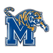 Memphis Tigers Heavy Duty Aluminum Embossed Color Emblem, 168-F606