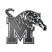 Memphis Tigers Molded Chrome Plastic Emblem, 168-F609