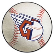 Cleveland Guardians Baseball Rug - 27in. Diameter - "Guardians Fastball" Primary Logo, 16912