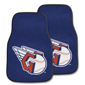 Cleveland Guardians Front Carpet Car Mat Set - 2 Pieces - "Guardians Fastball" Primary Logo, 16913