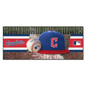 Cleveland Guardians Baseball Runner Rug - 30in. x 72in. - "Guardians Fastball" Primary Logo & Hat, 16918