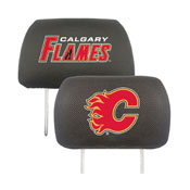 Calgary Flames Embroidered Head Rest Cover Set - 2 Pieces, 16994