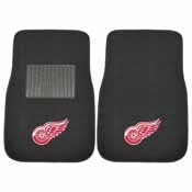 NHL - Detroit Red Wings 2-pc Embroidered Car Mats 18"x27", 17089