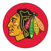 NHL - Chicago Blackhawks Puck Mat 29" round, 17216