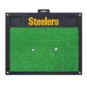 NFL - Pittsburgh Steelers Wordmark Golf Hitting Mat 20" x 17", 17393
