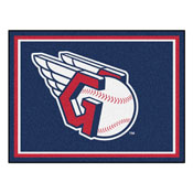 Cleveland Guardians 8ft. x 10 ft. Plush Area Rug - Guardians Fastball Primary Logo, 17418