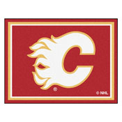 Calgary Flames 8ft. x 10 ft. Plush Area Rug, 17505