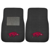 Arkansas 2-piece Embroidered Car Mats 18"x27", 17594