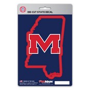 Ole Miss Rebels Team State Shape Decal Sticker, 176-F602-SH