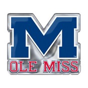 Ole Miss Rebels Heavy Duty Aluminum Embossed Color Emblem - Alternate, 176-F606-ALT