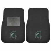 Michigan State 2-piece Embroidered Car Mats 18"x27", 17603