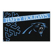 NFL - Carolina Panthers Starter Mat - Happy Holidays 19"x30", 17627