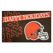 NFL - Cleveland Browns Starter Mat - Happy Holidays 19"x30", 17630