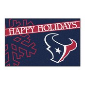 NFL - Houston Texans Starter Mat - Happy Holidays 19"x30", 17635