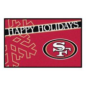 NFL - Pittsburgh Steelers Starter Mat - Happy Holidays 19"x30", 17649