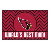 NFL - Arizona Cardinals Starter Mat - World's Best Mom 19"x30", 18016