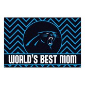 NFL - Carolina Panthers Starter Mat - World's Best Mom 19"x30", 18020