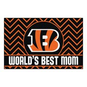 NFL - Cincinnati Bengals Starter Mat - World's Best Mom 19"x30", 18022