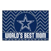 NFL - Dallas Cowboys Starter Mat - World's Best Mom 19"x30", 18024