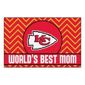 NFL - Kansas City Chiefs Starter Mat - World's Best Mom 19"x30", 18031