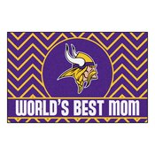 NFL - Minnesota Vikings Starter Mat - World's Best Mom 19"x30", 18033