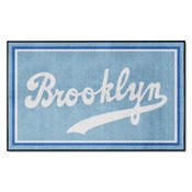 Brooklyn Dodgers 4ft. x 6ft. Plush Area Rug 1944 Retro Logo, 1805
