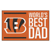 NFL - Cincinnati Bengals Starter Mat - World's Best Dad 19"x30", 18163