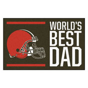 NFL - Cleveland Browns Starter Mat - World's Best Dad 19"x30", 18164