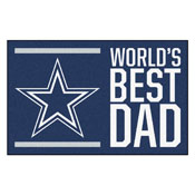 NFL - Dallas Cowboys Starter Mat - World's Best Dad 19"x30", 18165