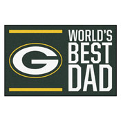 NFL - Green Bay Packers Starter Mat - World's Best Dad 19"x30", 18168