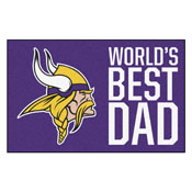 NFL - Los Angeles Chargers Starter Mat - World's Best Dad 19"x30", 18174