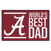 University of Alabama Starter Mat - World's Best Dad 19"x30", 18189