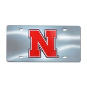 Nebraska Cornhuskers 3D Stainless Steel License Plate, 182-F114-CRM