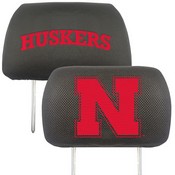 Nebraska Cornhuskers Embroidered Head Rest Cover Set - 2 Pieces, 182-F118.2