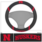 Nebraska Cornhuskers Embroidered Steering Wheel Cover, 182-F121