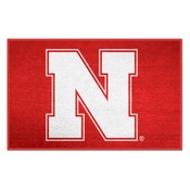 Nebraska Cornhuskers Starter Mat Accent Rug - 19in. x 30in. - N Primary Logo, 182-F301