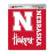 Nebraska Cornhuskers 3 Piece Decal Sticker Set, 182-F602.3