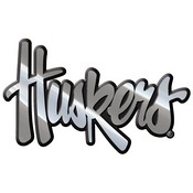 Nebraska Cornhuskers Molded Chrome Plastic Emblem, 182-F609