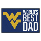 West Virginia University Starter Mat - World's Best Dad 19"x30", 18212
