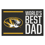 University of Missouri Starter Mat - World's Best Dad 19"x30", 18217