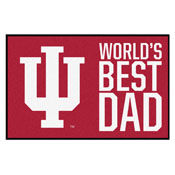 Indiana University Starter Mat - World's Best Dad 19"x30", 18225