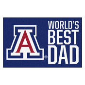 University of Arizona Starter Mat - World's Best Dad 19"x30", 18233