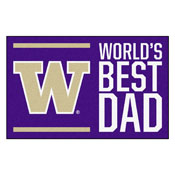 University of Washington Starter Mat - World's Best Dad 19"x30", 18235