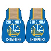 Golden State Warriors 2015 NBA Champions Front Carpet Car Mat Set - 2 Pieces, 18265