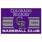 Colorado Rockies Baseball Club Starter Rug 19"x30", 18467