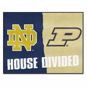Notre Dame  /  Purdue House Divided Rug 33.75"x42.5", 18678